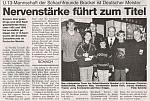 W 1997 roku drużyna juniorów klubu Schachfreunde Brackel Dortmund zajęła I miejsce w mistrzostwach Niemiec do lat 13. Na pierwszej szachownicy grał Arkadi Naiditsch. W tym czasie byłem jego trenerem.