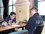 Pojedynek na pierwszej szachownicy: Łukasz Tokarski - Karol Jaroch